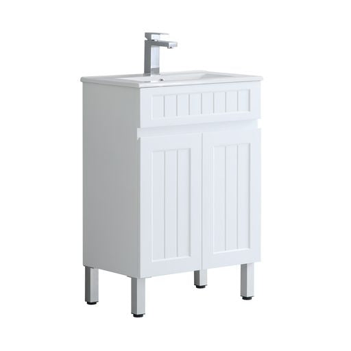 ACACIA SHAKER PVC Floor Vanity 600
