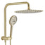 brush gold shower mixer and hand hold shower