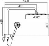 Ideal Shower System (Chrome)