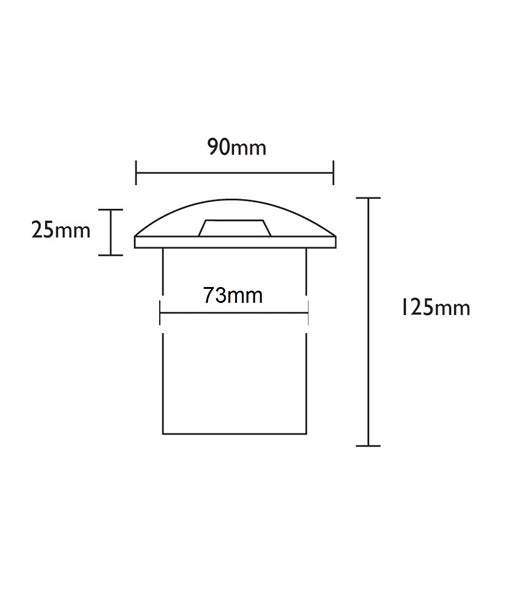 MR16 Recessed Inground Up Lights (Small Faceplate) IP67