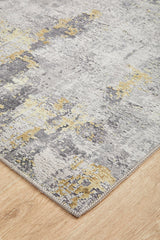 Illusions 156 Gold Runner Rug