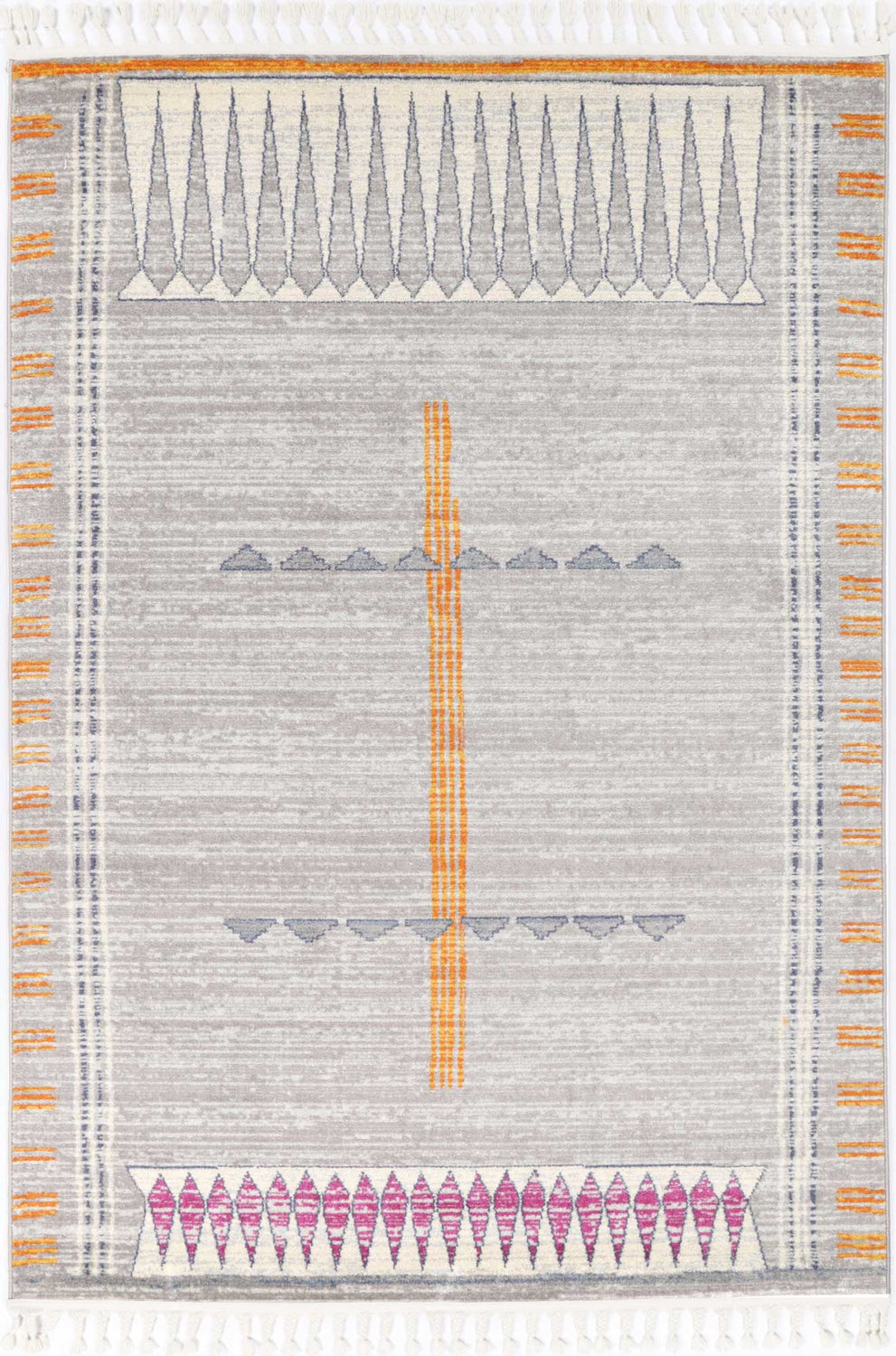 Peru Tumbes Grey Contemporary Rug