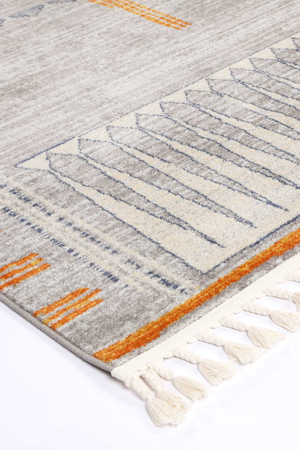 Peru Tumbes Grey Contemporary Rug