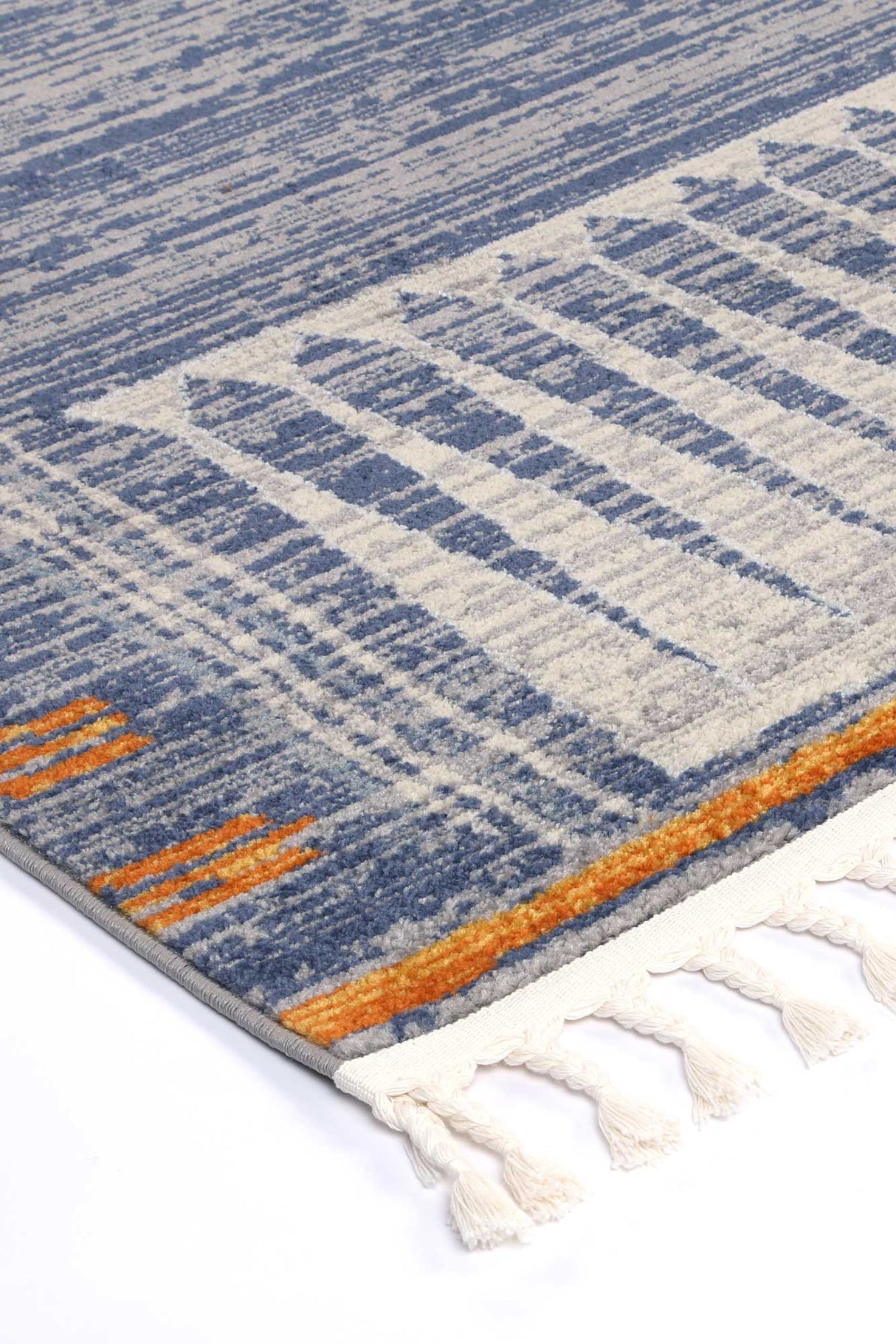 Peru Quito Blue Contemporary Rug