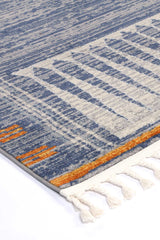 Peru Quito Blue Contemporary Rug