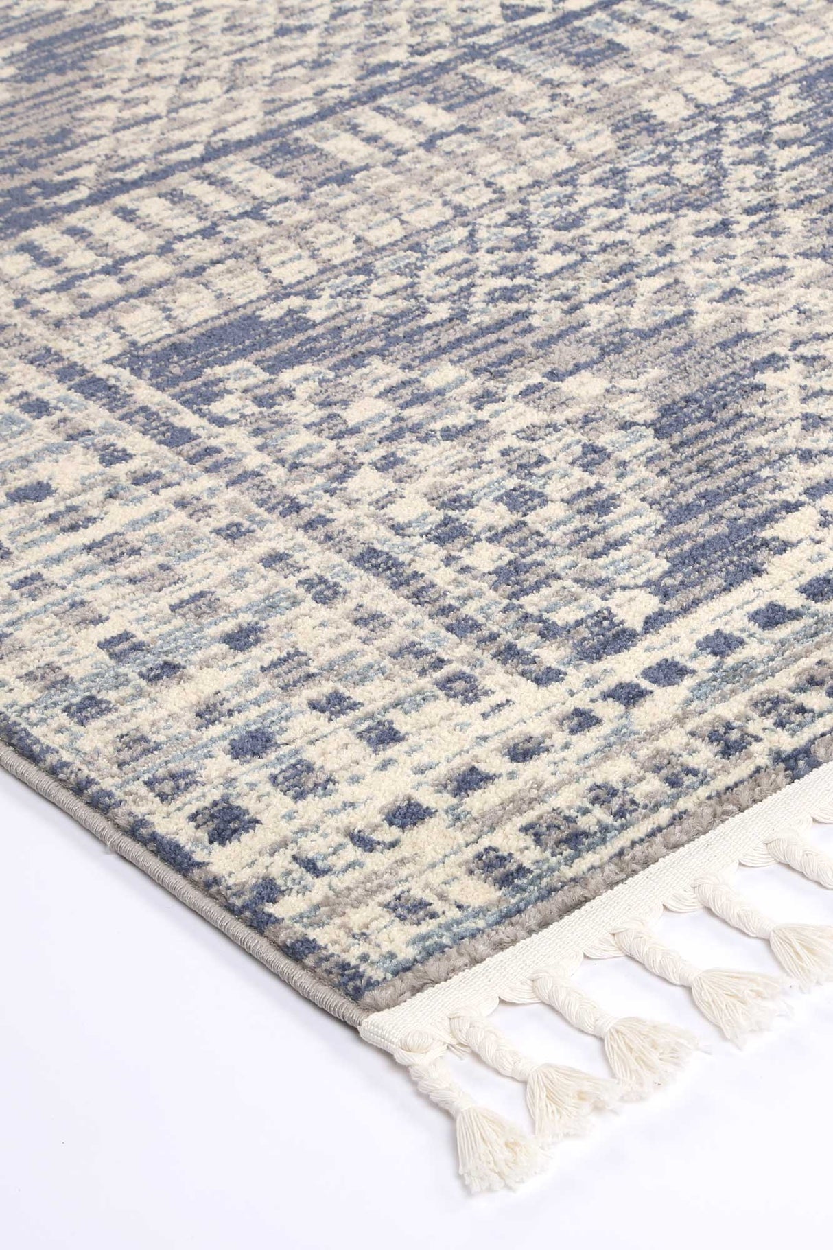 Peru Jauja Blue Contemporary Rug