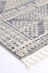 Peru Jauja Blue Contemporary Rug