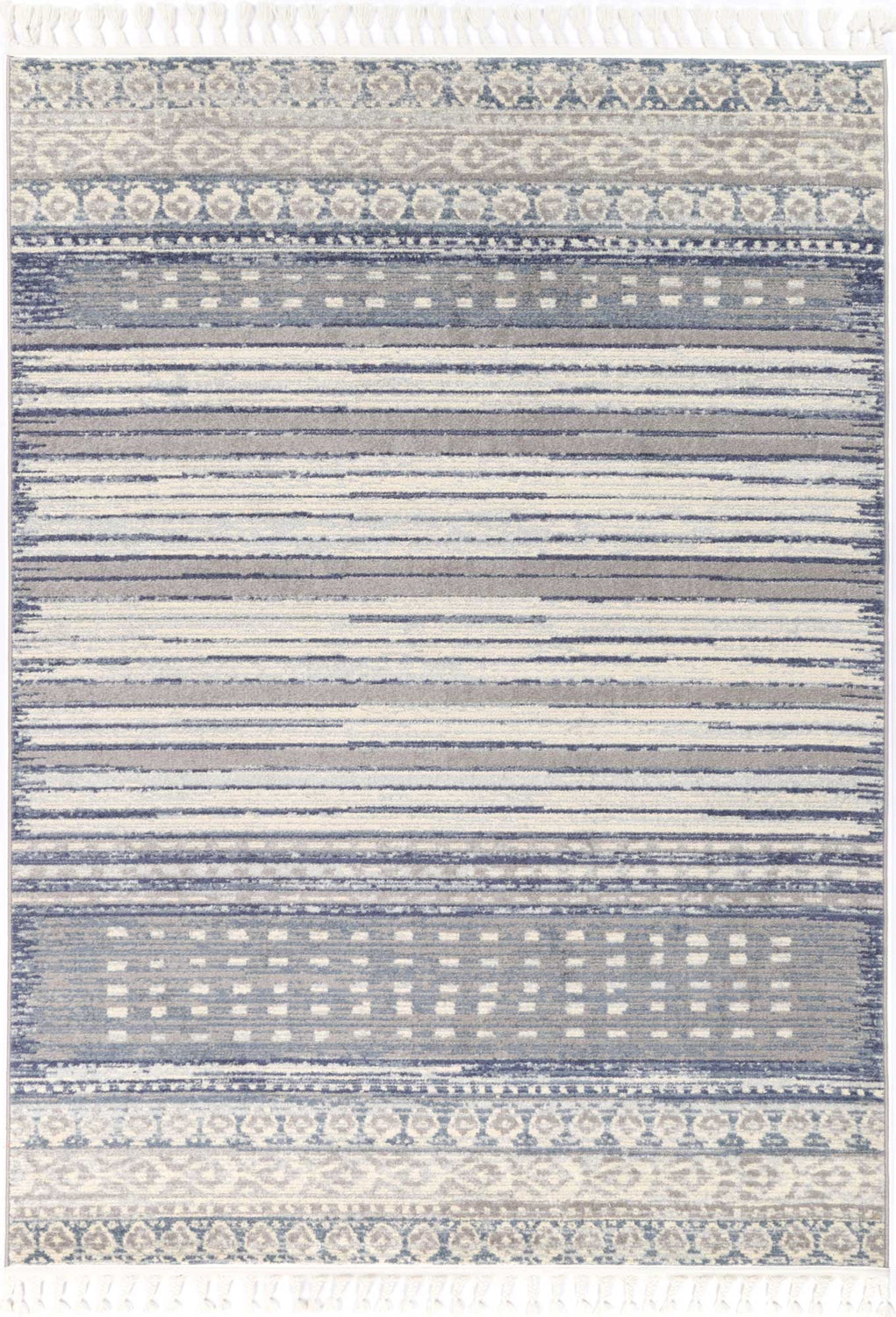 Peru Cajamarca Blue Contemporary Rug