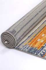 Peru Chuqito Orange Contemporary Rug