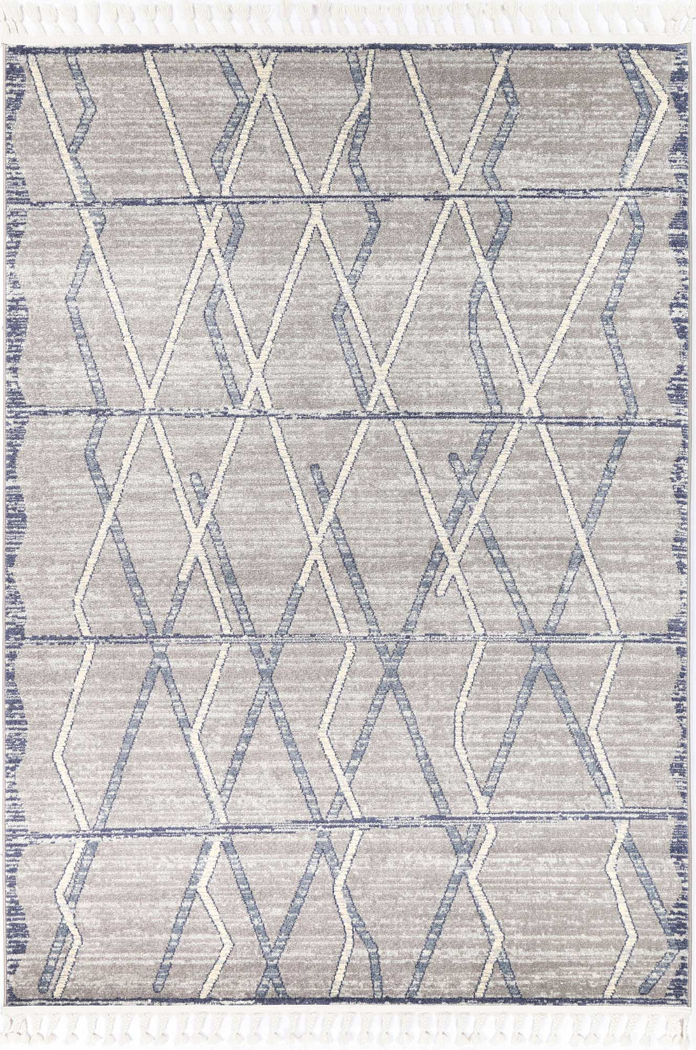 Peru Tupzia Blue & Grey Contemporary Rug