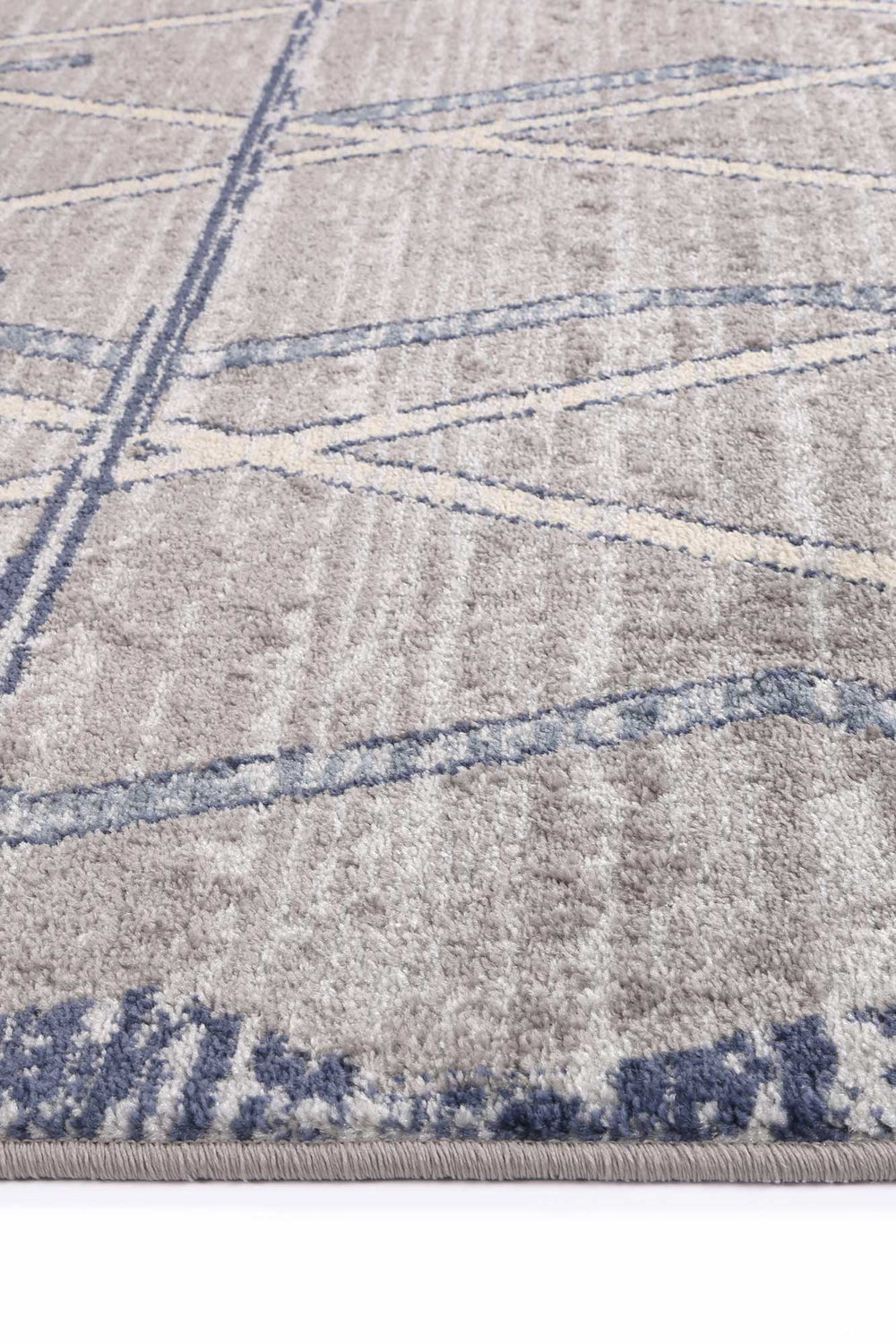 Peru Tupzia Blue & Grey Contemporary Rug