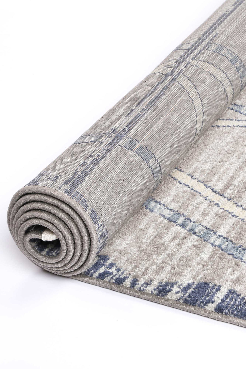 Peru Tupzia Blue & Grey Contemporary Rug