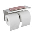 IVANO Double Toilet Paper Holder With Cover - Chrome