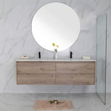 MAX MDF Wall Hung Vanity Max Oak (All Sizes)