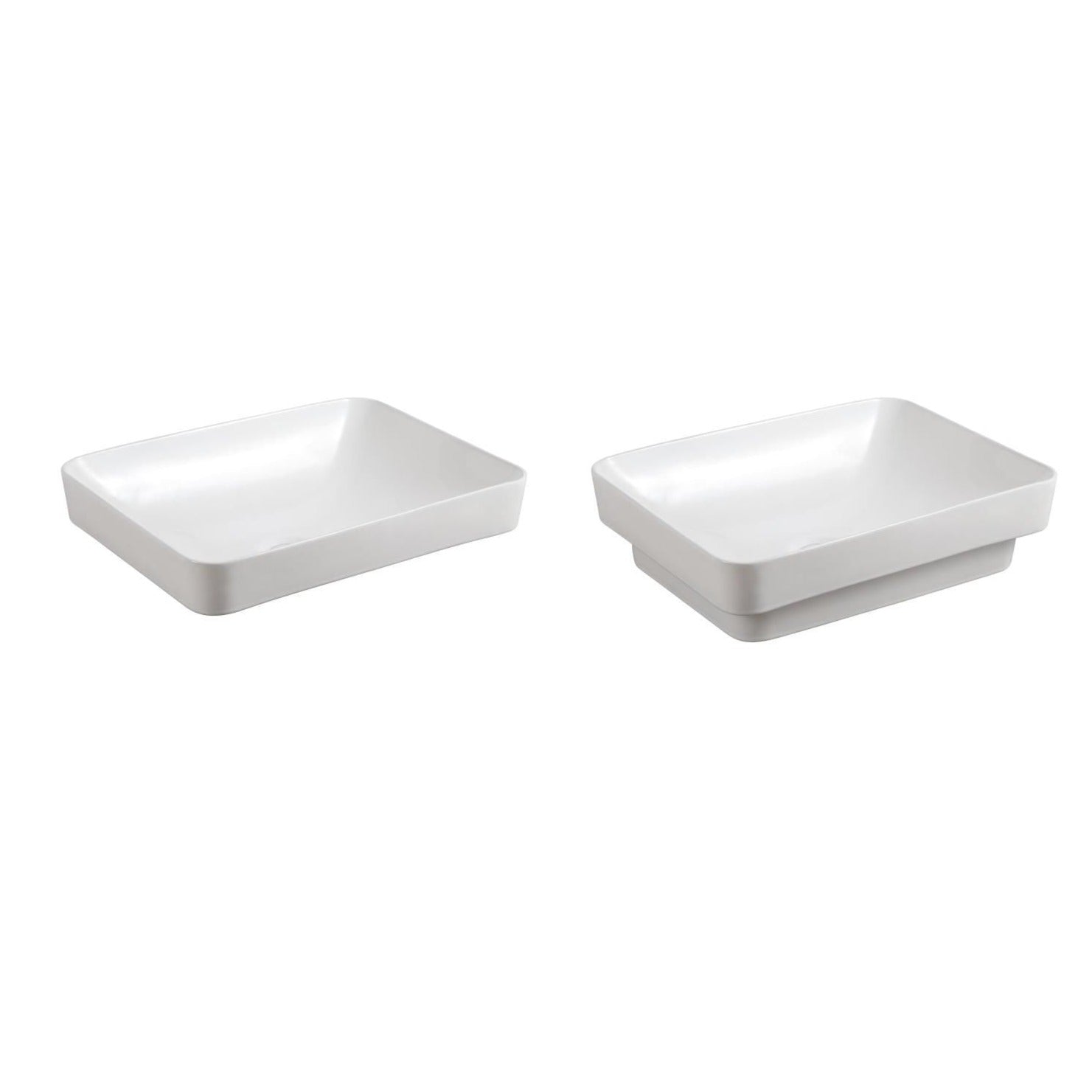 Stella Soft White Basin (Square: 370x370x140)
