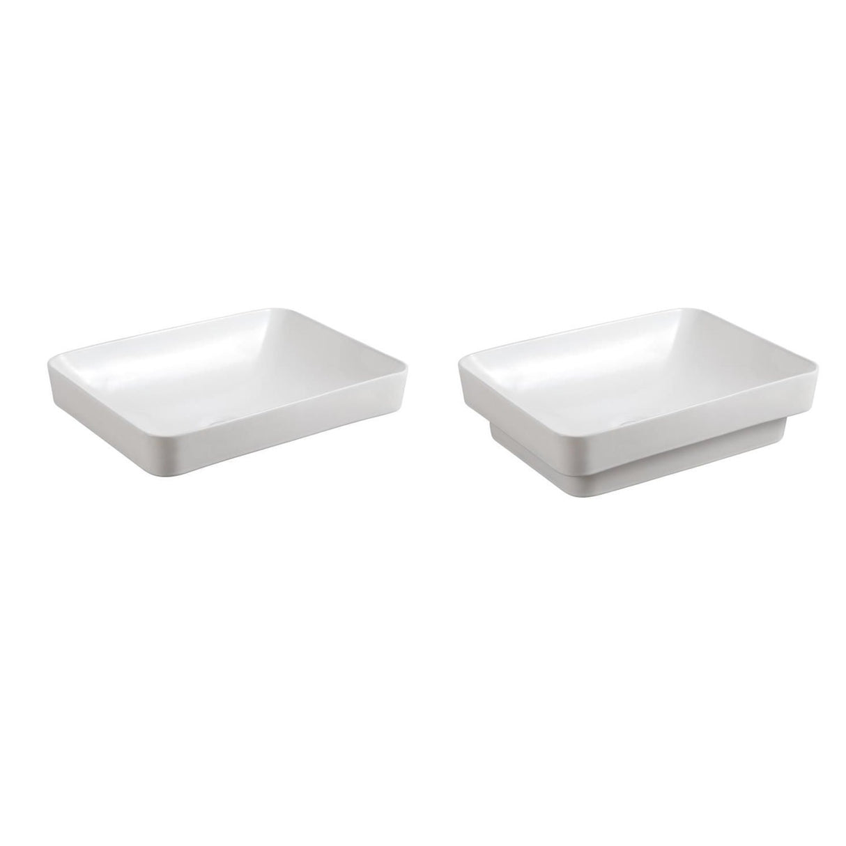Stella Soft White Basin (Square: 370x370x140)