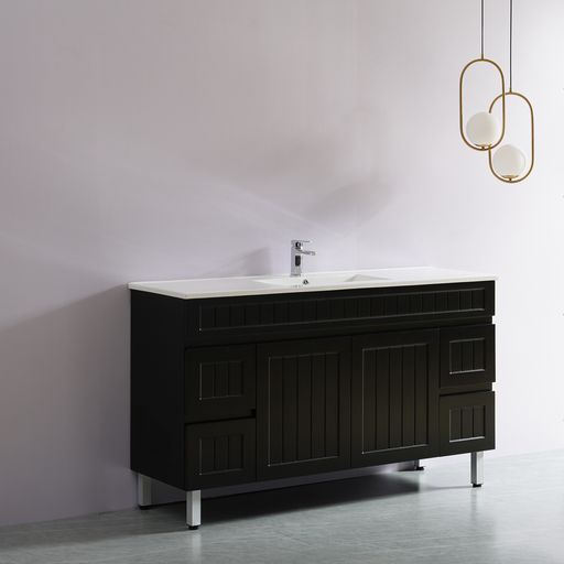 ACACIA SHAKER PVC Floor Vanity 1500 (Single/Double Bowl)