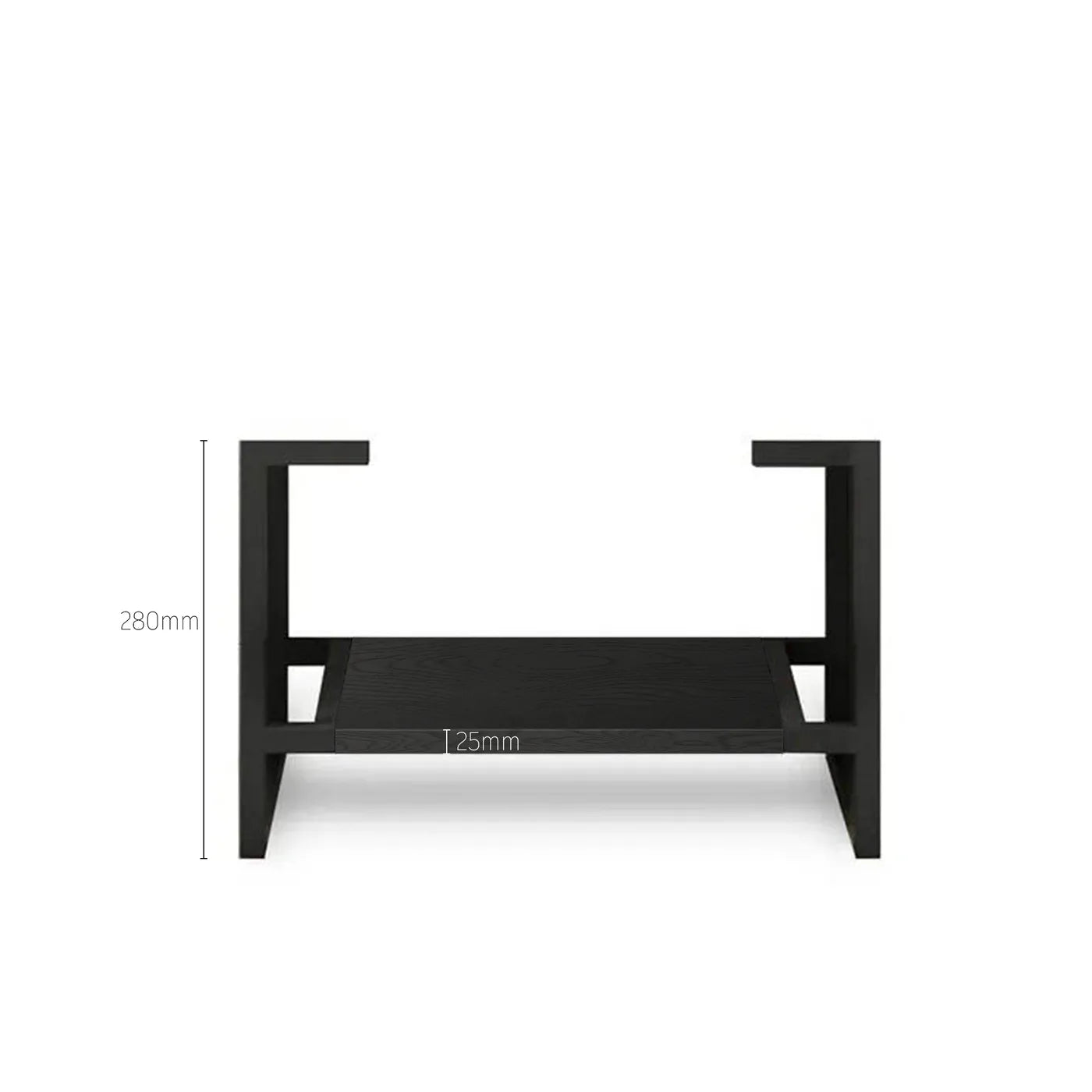 BYRON Wall Hung Vanity 750mm Black Oak
