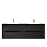 KAKADU Wall Hung Vanity 1500mm Black Oak