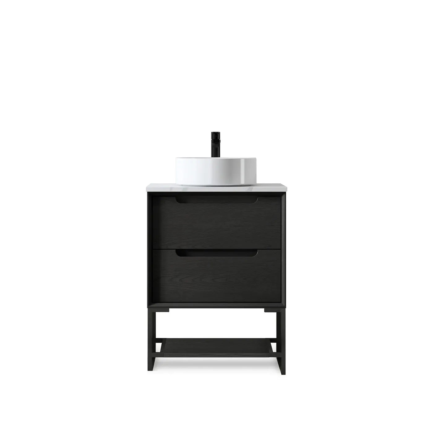 KAKADU Wall Hung Vanity 600mm Black Oak
