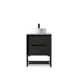 KAKADU Wall Hung Vanity 600mm Black Oak