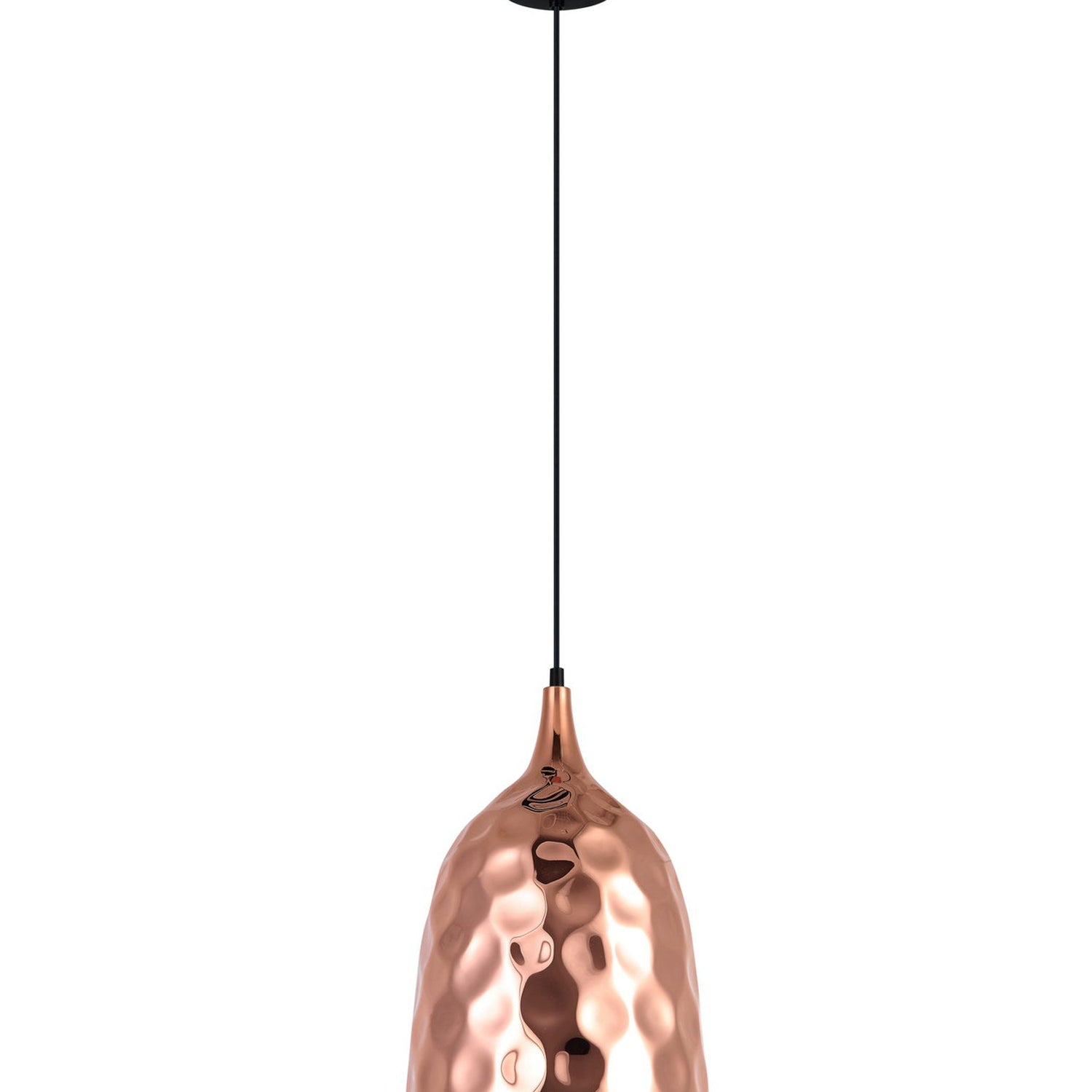 KOPER: Bohemian Copper Plated Ellipse Shape Pendant Light