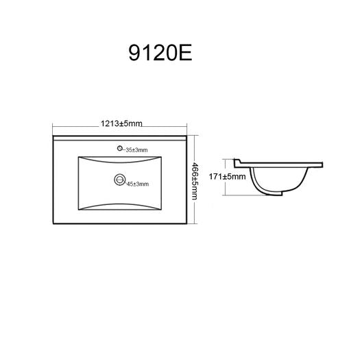 STELLA PVC Wall Hung Vanity 1200mm