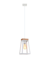 LANTERNA: Scandinavian Wood Trapezium Pendant Lights