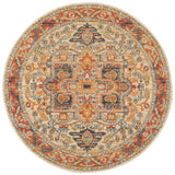Legacy Rust Round Rug