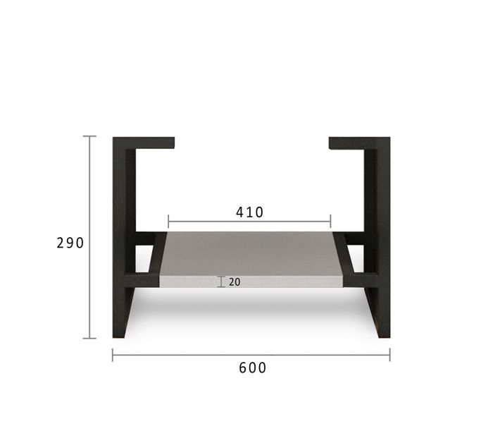 BOSTON Wall Hung Vanity 600mm Light Grey-Clearance