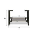 BOSTON Wall Hung Vanity 600mm Light Grey-Clearance