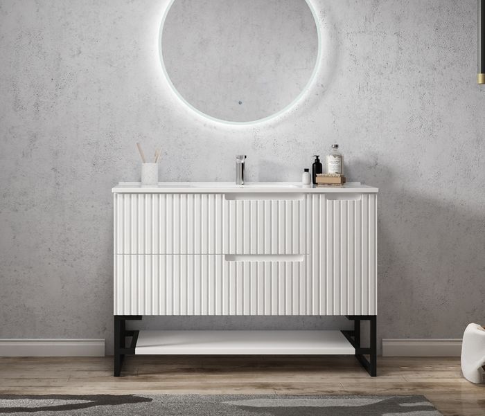 Vanity NOOSA Wall Hung 1200mm Satin White
