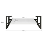 Vanity NOOSA Wall Hung 1200mm Satin White
