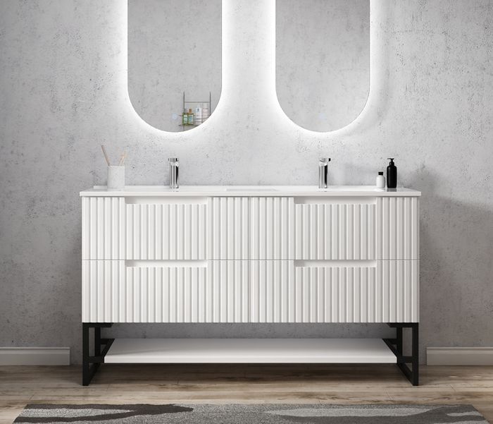 Vanity NOOSA Wall Hung 1500mm Satin White