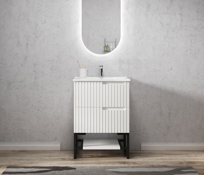 Vanity NOOSA Wall Hung 600mm Satin White