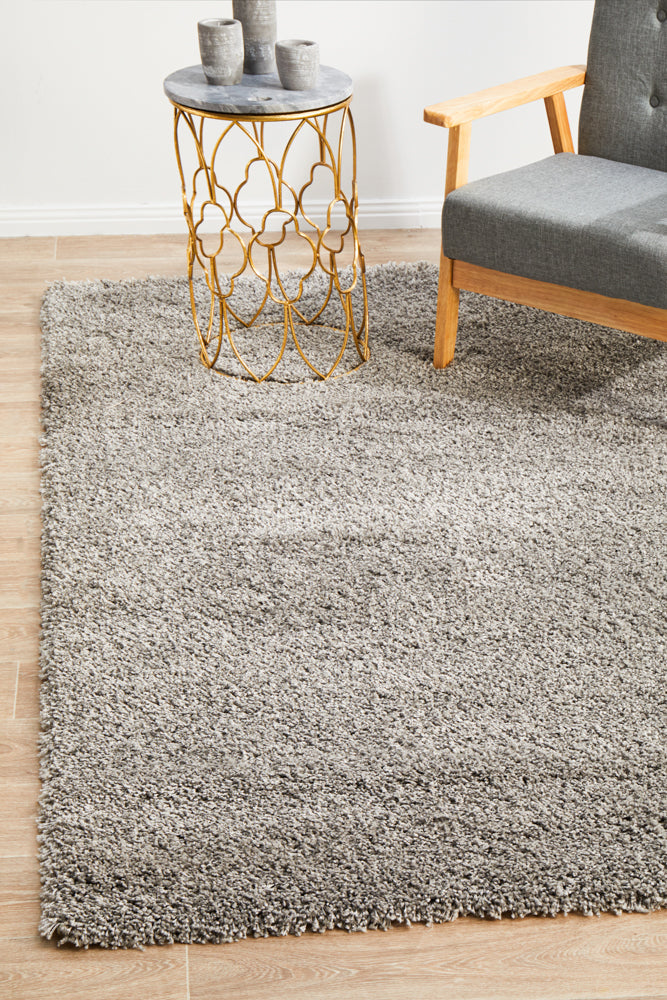 Laguna Shaggy Silver Rug