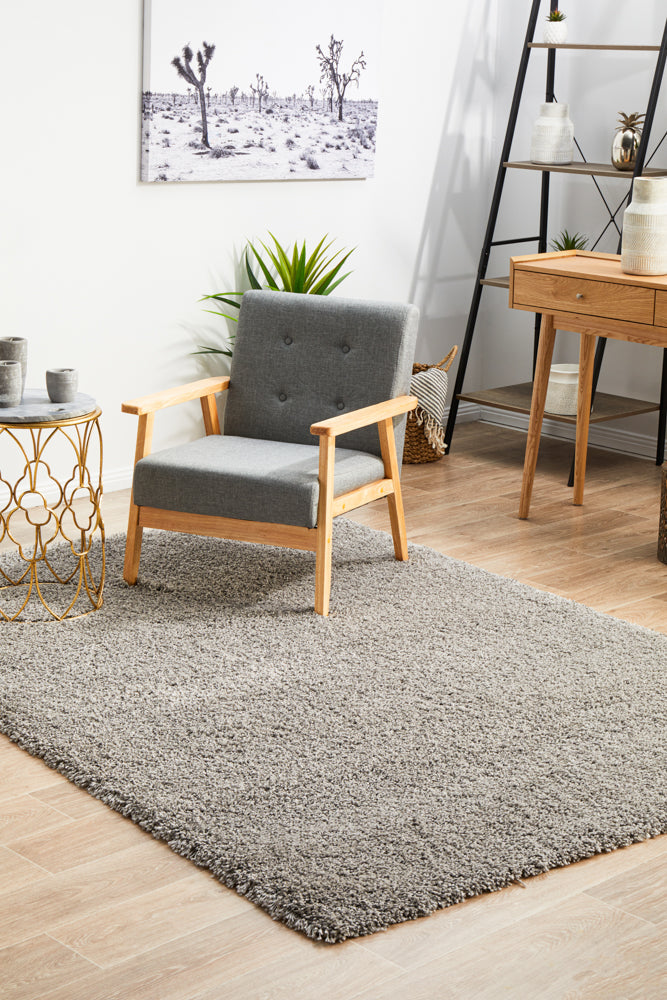 Laguna Shaggy Silver Rug