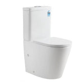 London Rimless Back To Wall Toilet Suite (Gloss White)