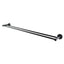 LUCID PIN Round Double Towel Rack Rail - Black
