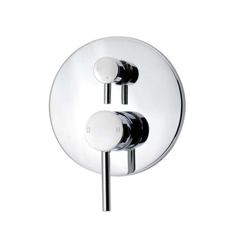 LUCID PIN Round Shower Bath Mixer Diverter - Chrome