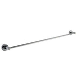 LUCID PIN Round Single Towel Rack Rail - Chrome