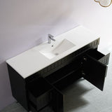 ACACIA SHAKER PVC Floor Vanity 1500 (Single/Double Bowl)