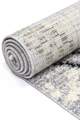 Myk Grey Boho Diamond Rug