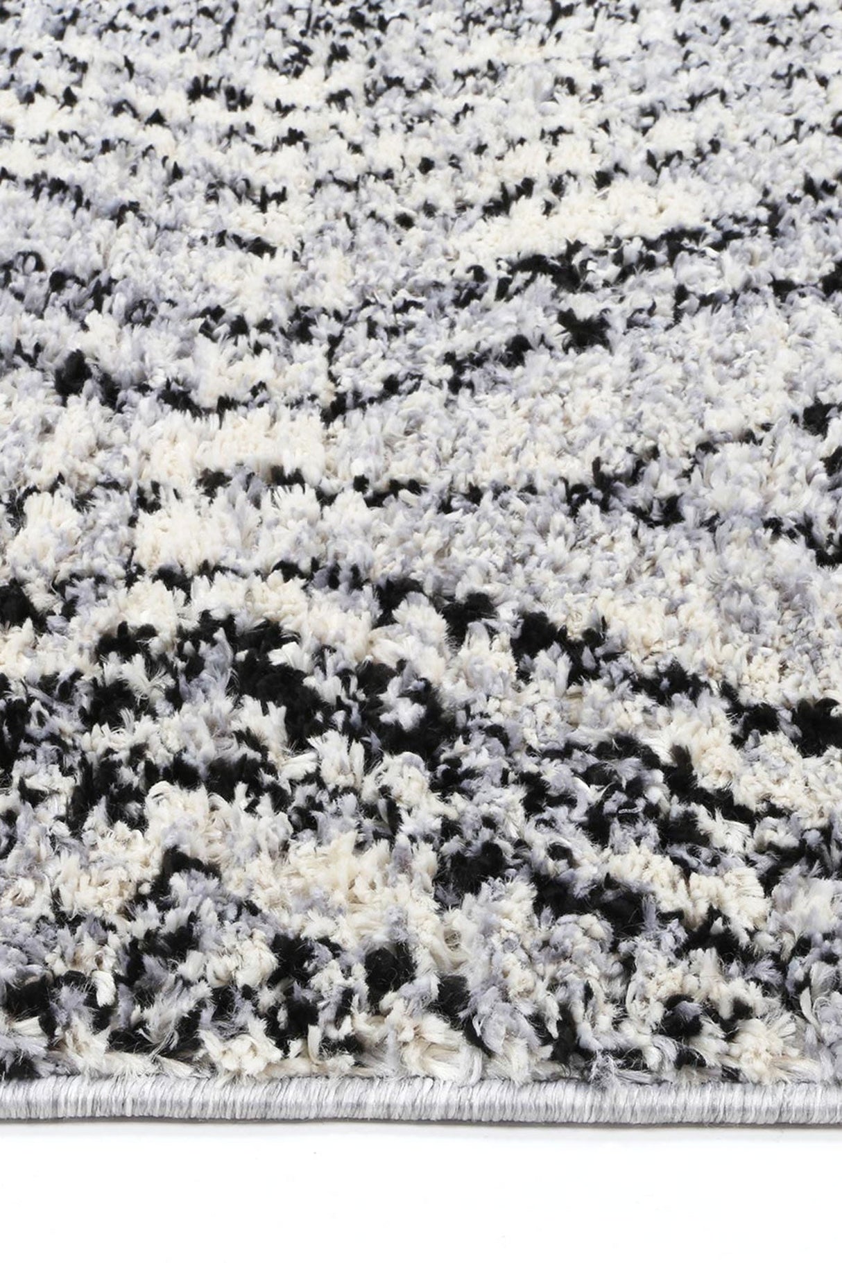 Myk Black White Geometric Rug