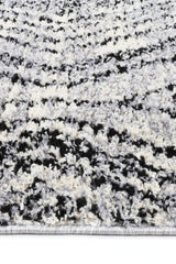 Myk Black White Geometric Rug