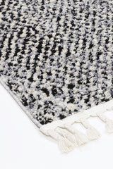 Myk Black White Geometric Rug