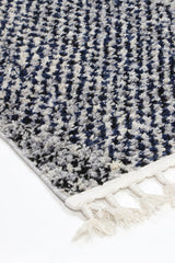 Myk Navy Blue Geometric Rug