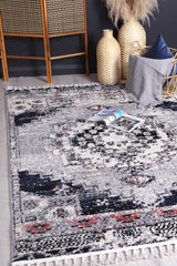 Myk Blue Grey Oriental Rug