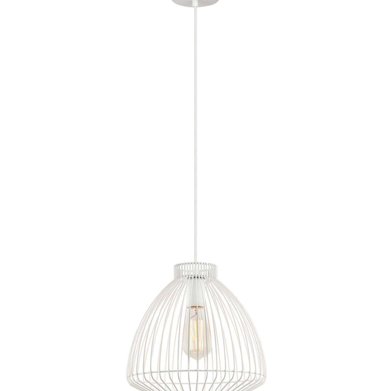 MANU: Modern Interior Cone (Concave) Wire Cage Pendant Lights