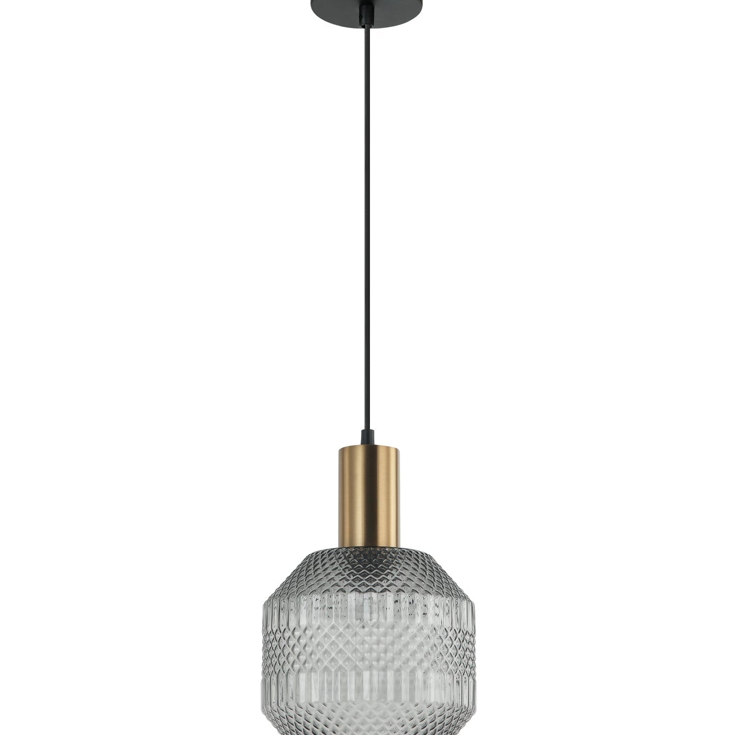 MARACA: Interior Glass Jar With Quadrilateral Segment Pendant Lights